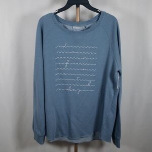 Boat House Apparel Blue Graphic Cozy Sweatshirt SZ M